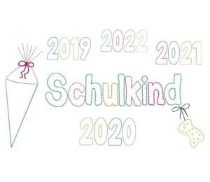 Stickdatei - Schulkind mini